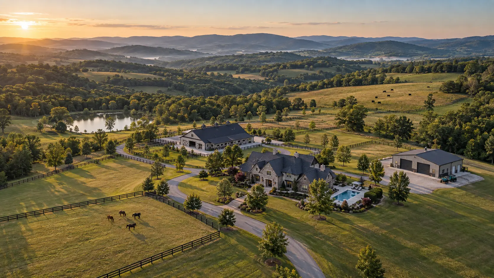 Placeholder aerial estate coverage